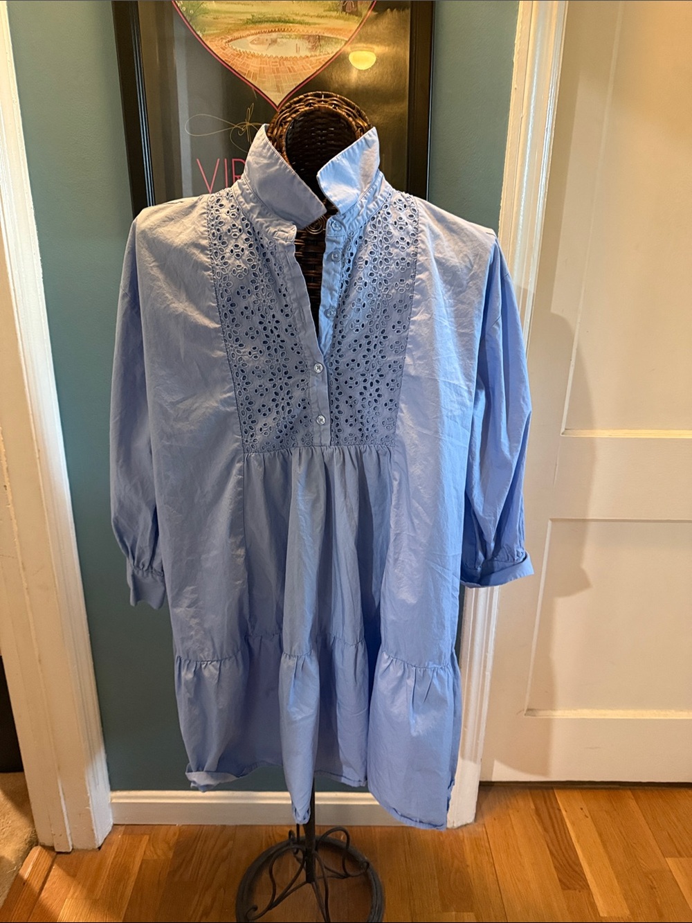 Light Blue Eyelet dress